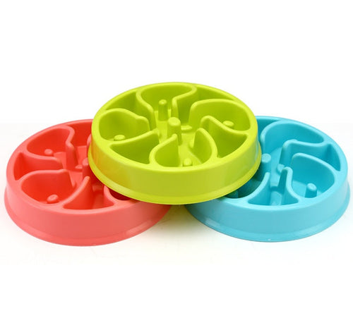 Slow feeder pet bowl