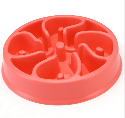 Slow feeder pet bowl
