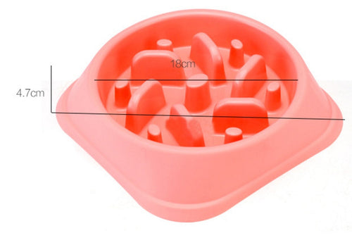 Slow feeder pet bowl